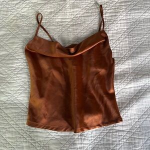 Silky cowl neck cami